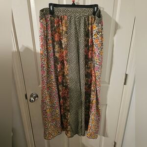 Cato Women's Sea Grass Palazzo Elastic Waist Wide Leg Pants Size 22/24WP